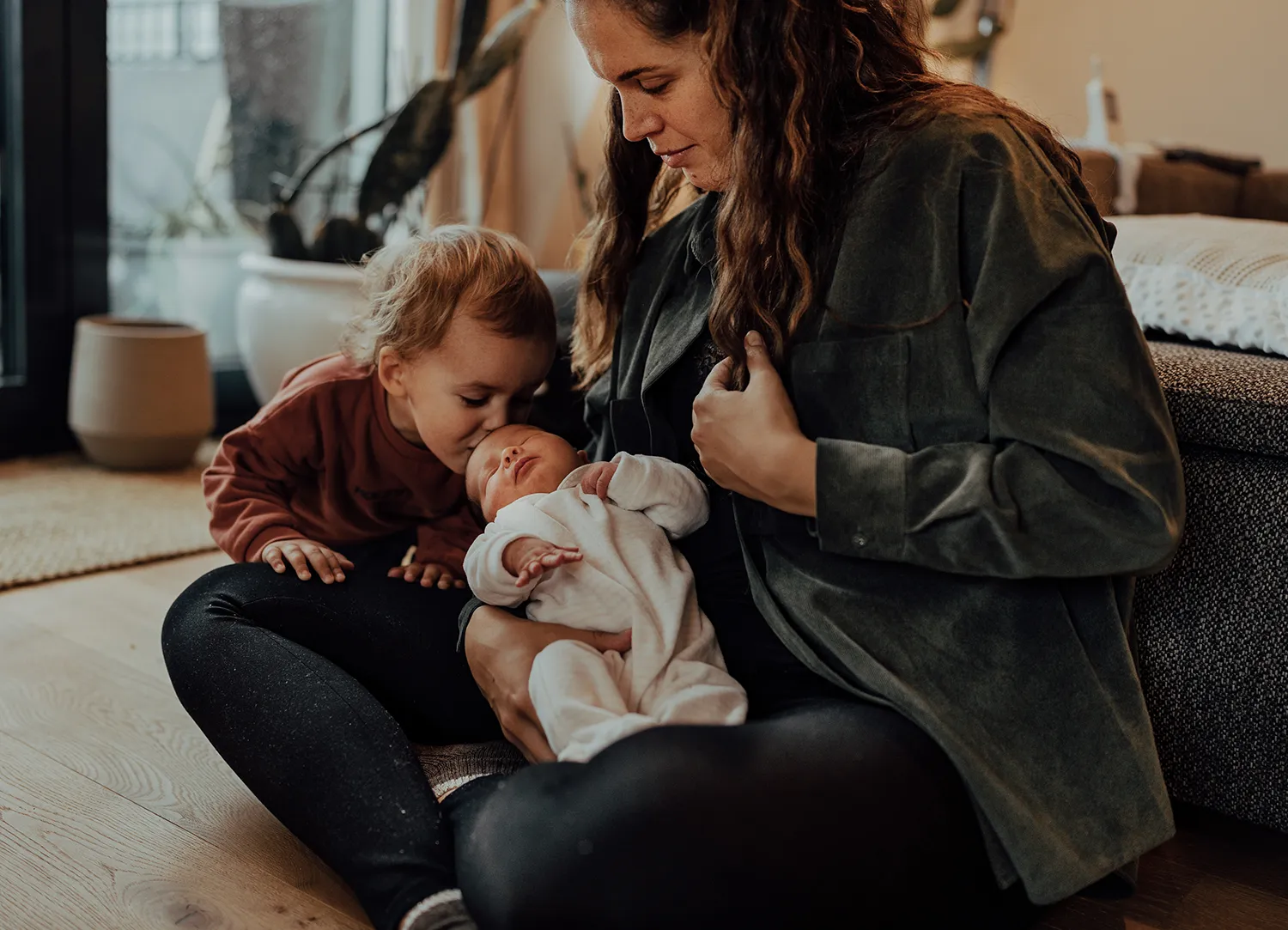 Newborn photos at home